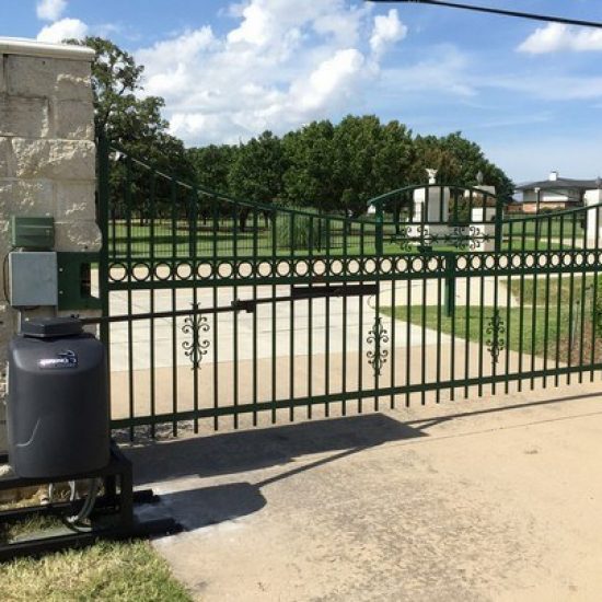 Automatic Gate Opener and Ornamental Iron Gate
