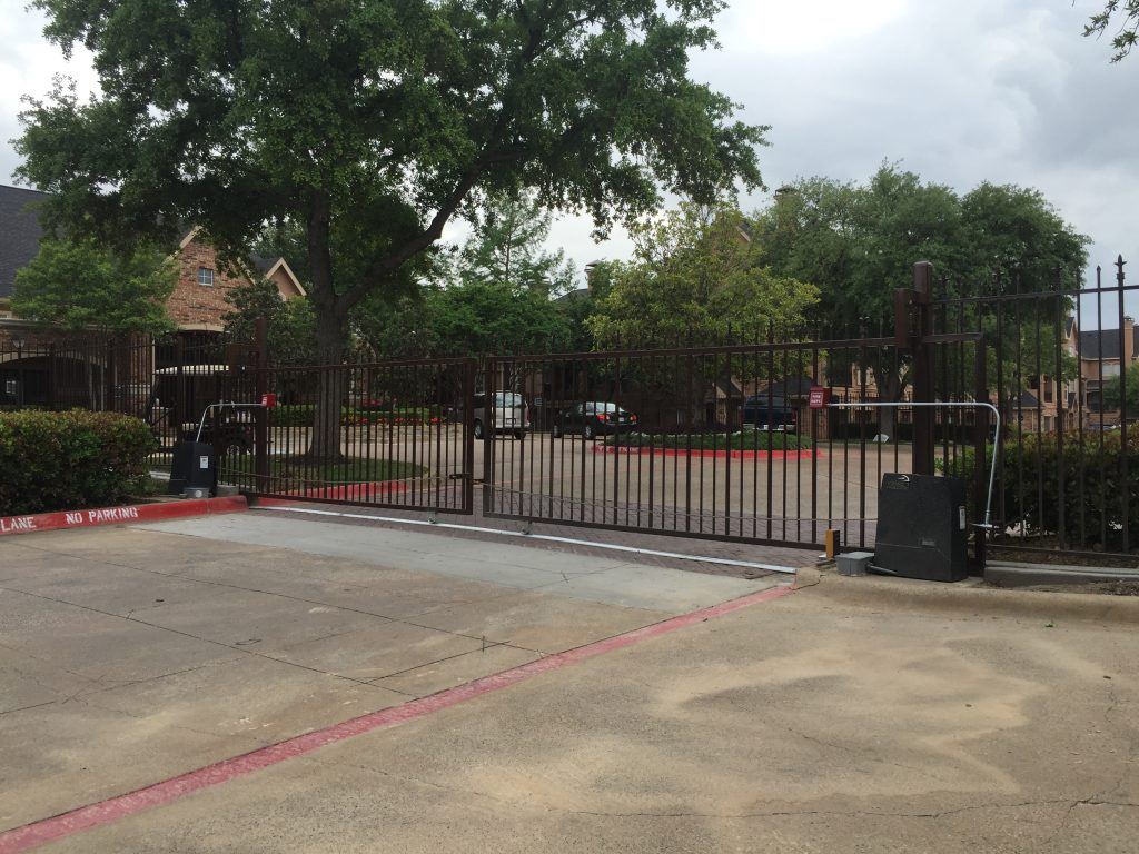 Apartment Community Gate Opener & Security Doors in Motion